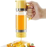 AELGA Honey Dispenser No Drip with Bottom Release Valve, One-Hand Press Honey Jar for Honey, Maple Syrup, Black