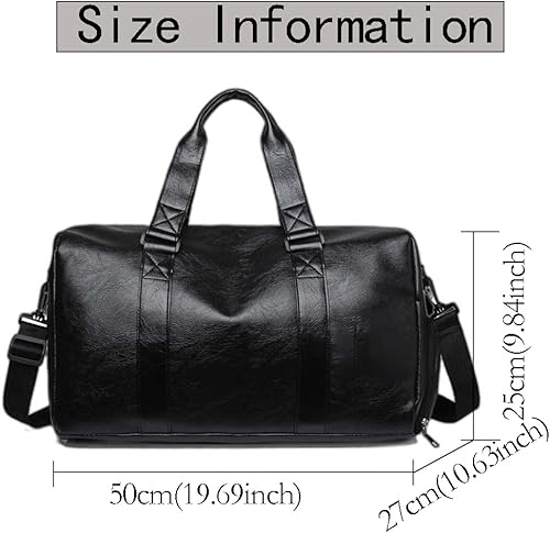 Miniatura 2 de Bolsa deportiva de piel sintética de 16 y 20 pulgadas para gimnasio, bolsa de viaje de 16 pulgadas, 25 L, 35 L, bolsas de lona deportivas con