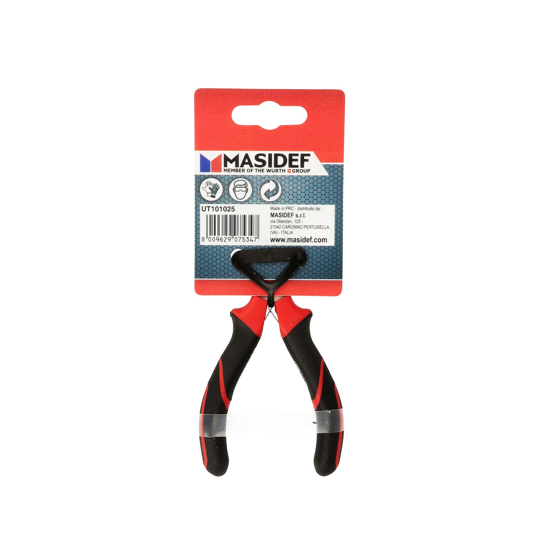Pinza para electrónica Becchi Platos rectos, Medida 125 mm