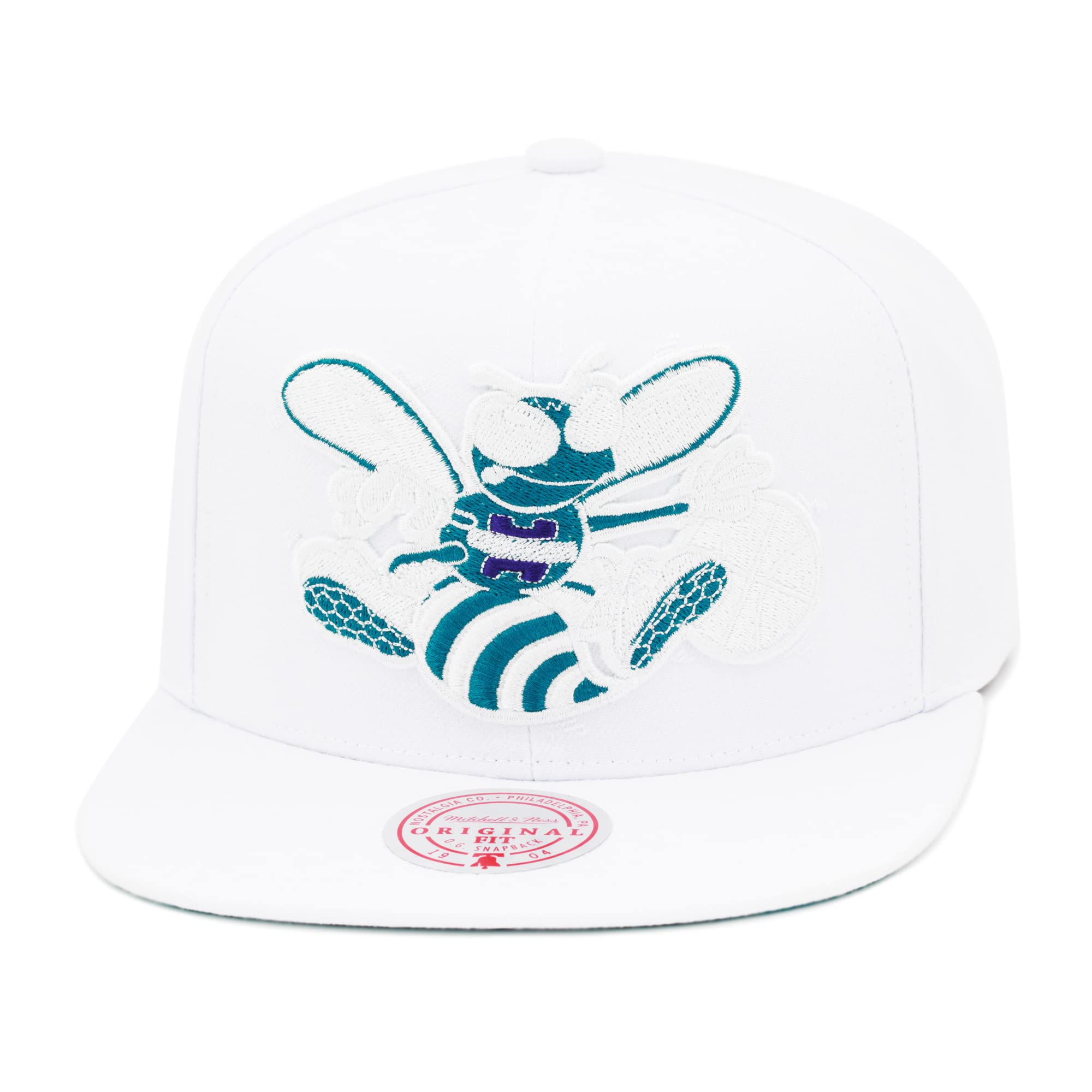Mitchell & NessCharlotte Hornets White Out TC Pop Snapback Hat Adjustable Cap HWC - White