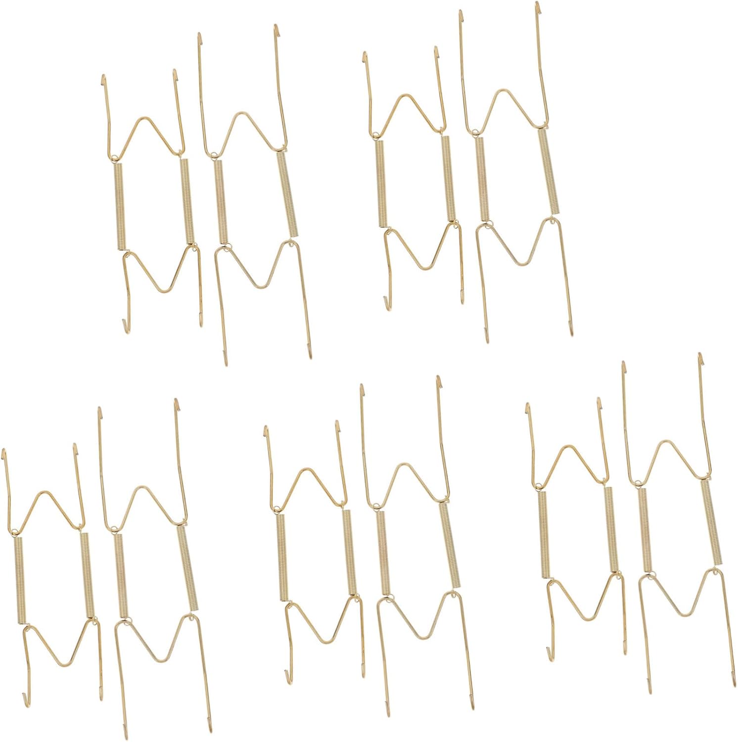 W Shaped Decorative Plate Hooks 10pcs Steel Wall Hanging Hooks