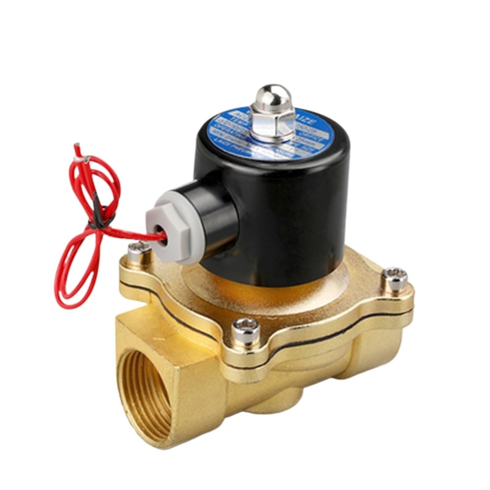 Moevgridr 1 Dn15 Dn20 Dn25 Brass Electric Solenoid Valve Normally Closed(1",Ac220v)