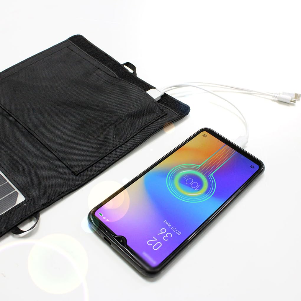 Panel ładowania słonecznego 14 W podwójny USB wodoodporna elektroniczna zewnętrzna ładowarka do telefonu komórkowego wędkarstwo podróż płyta torba z haczykami
