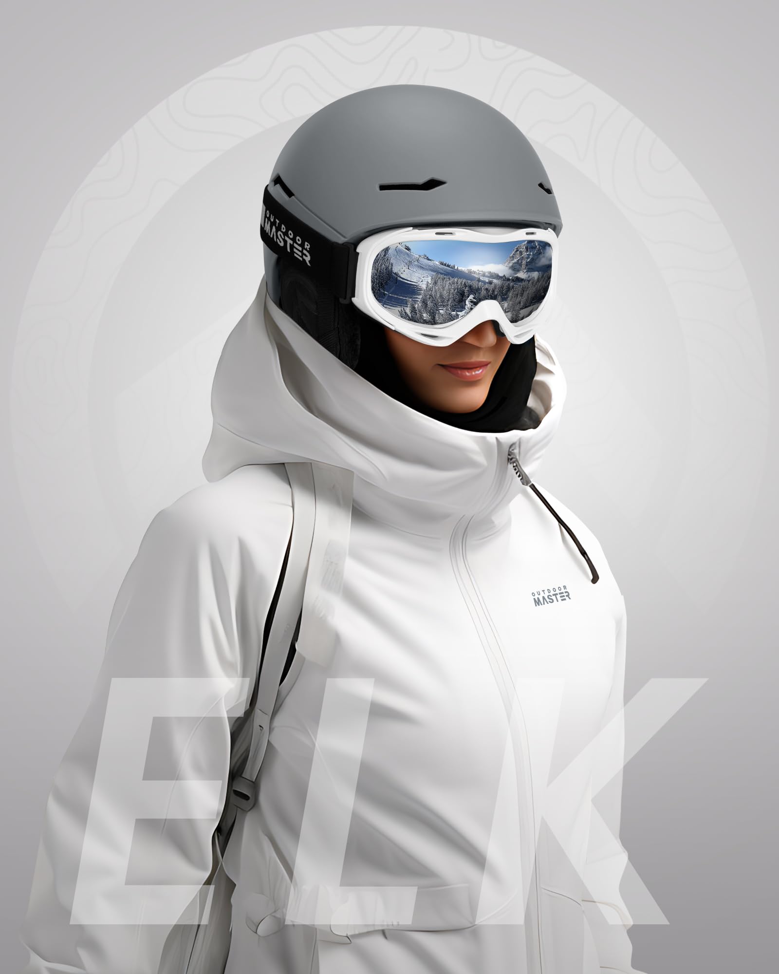 OutdoorMaster ELK MIPS Skihelm - Schneesporthelm Snowboardhelm für Männer Frauen & Jugend