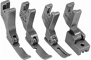 Industrial Sewing Machine Zipper Presser Feet Replacement for Singer Brother (4PCS)