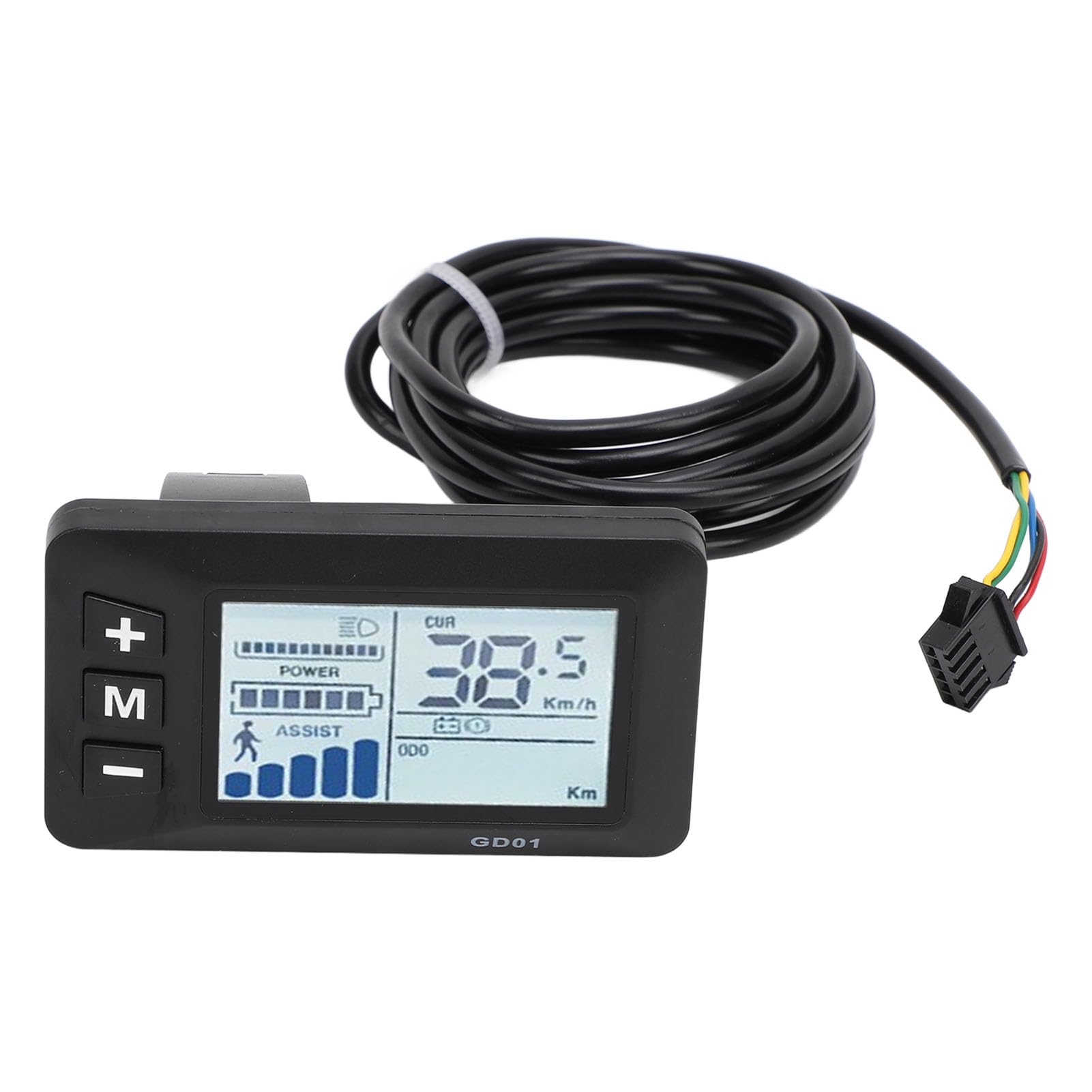 BuyWeek Kit de Contrôleur de Moteur sans Balais de Vélo Électrique, 36V 48V 52V 1500W 2000W 40A Contrôleur d'onde Sinusoïdale avec Panneau d'Affichage LCD GD01