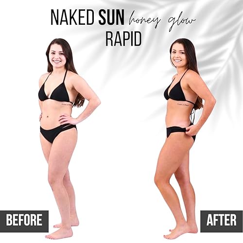 Miniatura 6 de Naked Sun Honey Glow Spray Tanning Solution Trio Bundle (3 artículos): Bronce Oscuro, Violeta y Rapid Express Aerógrafo Tan Mist