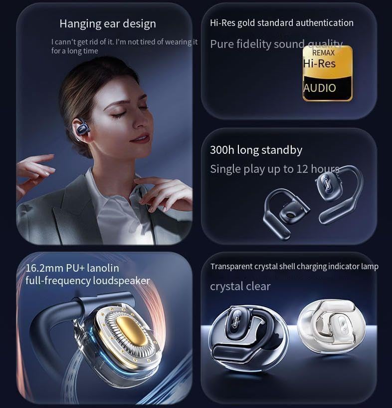 Bone Conduction Headphones Open Ear Earbuds Wireless Bluetooth 5.1 with Mic,Memory Card Slot, 18H Battery Life IPX5 Waterproof Sport Earphones for Running,Cycling,Workout,Green