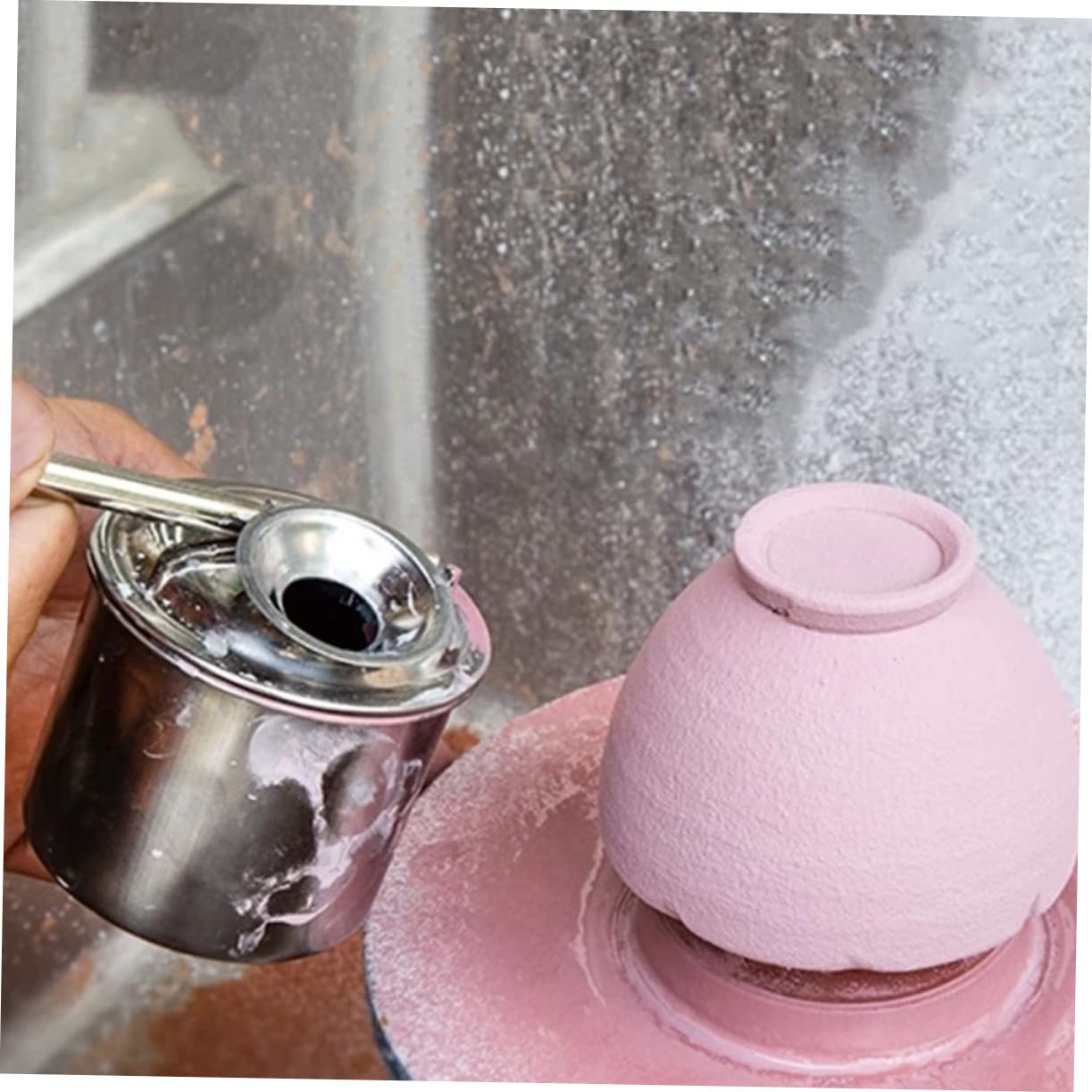 SEWACC 3 Herramientas Para Pintar Cerámica De Acero Inoxidable Para Esmaltar Cerámica Para Artistas De Cerámica.