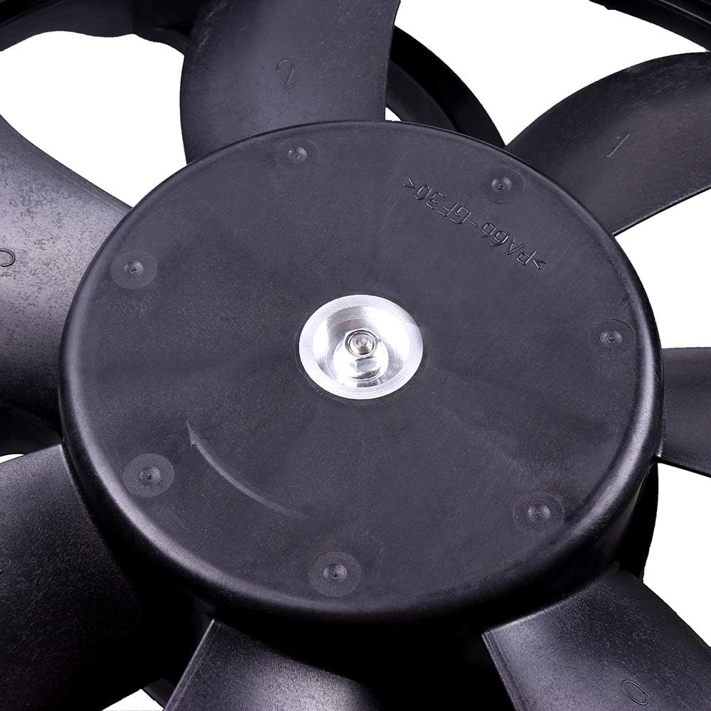 Radiator Condenser Fan Assembly Cooling Fan Driver Passenger Side/LH RH 621-038 KFKGF Universal Slim Fan Push Pull Radiator Condenser Fan Assembly Cooling 12V Mount Kit 2008-2011 for Mazda for Tribute