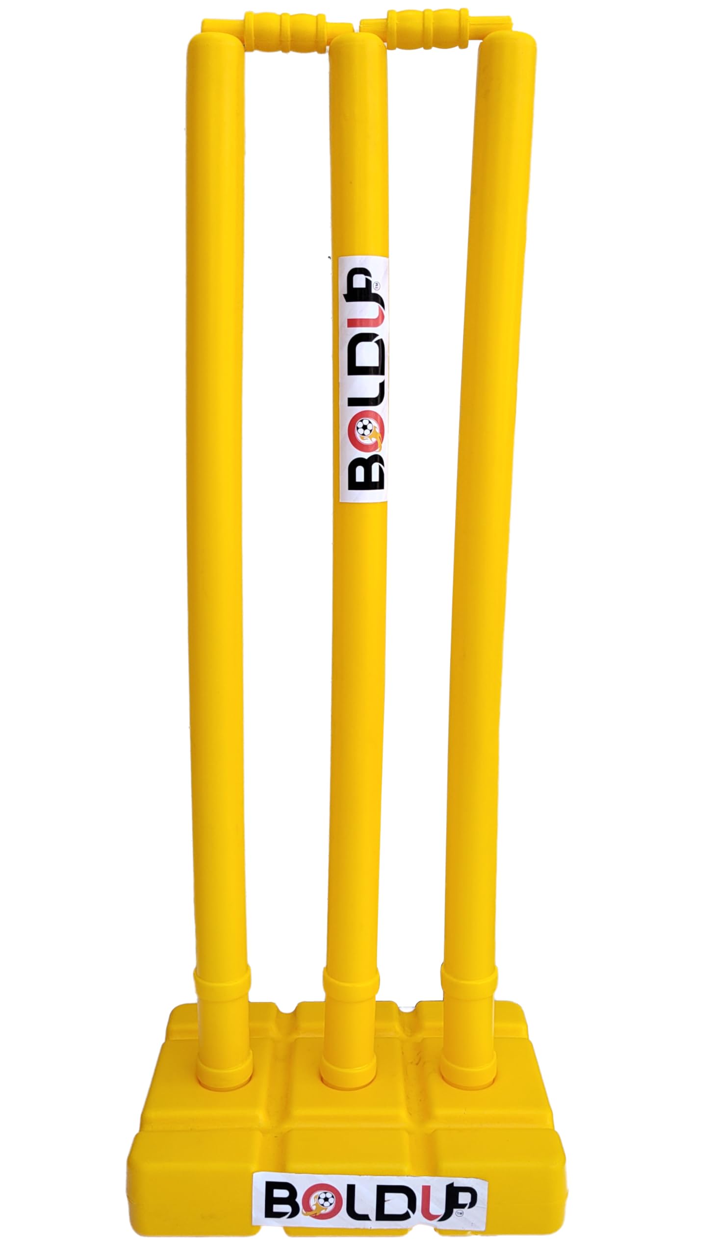 BOLDUP Cricket Stumps with Stand: Standard Wickets for Cricket Ground, Match, Tournament Stump with Stand & Bails; Cricket Kit Plastic Wickets for Cricket (Yellow) (Yellow PLAASTIC Wicket Set) (B0C7NV1PKY) Amazon Price History, Amazon Price Tracker