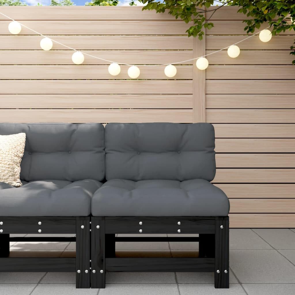Divano Pallet Modulare da Giardino con Posti in Legno di Pino Impregnato con Cuscini,Divano Modulare Giardino da Esterno,Divano in Legno,Divano Posti da Giardino,Divano Modulare,Divano Centra