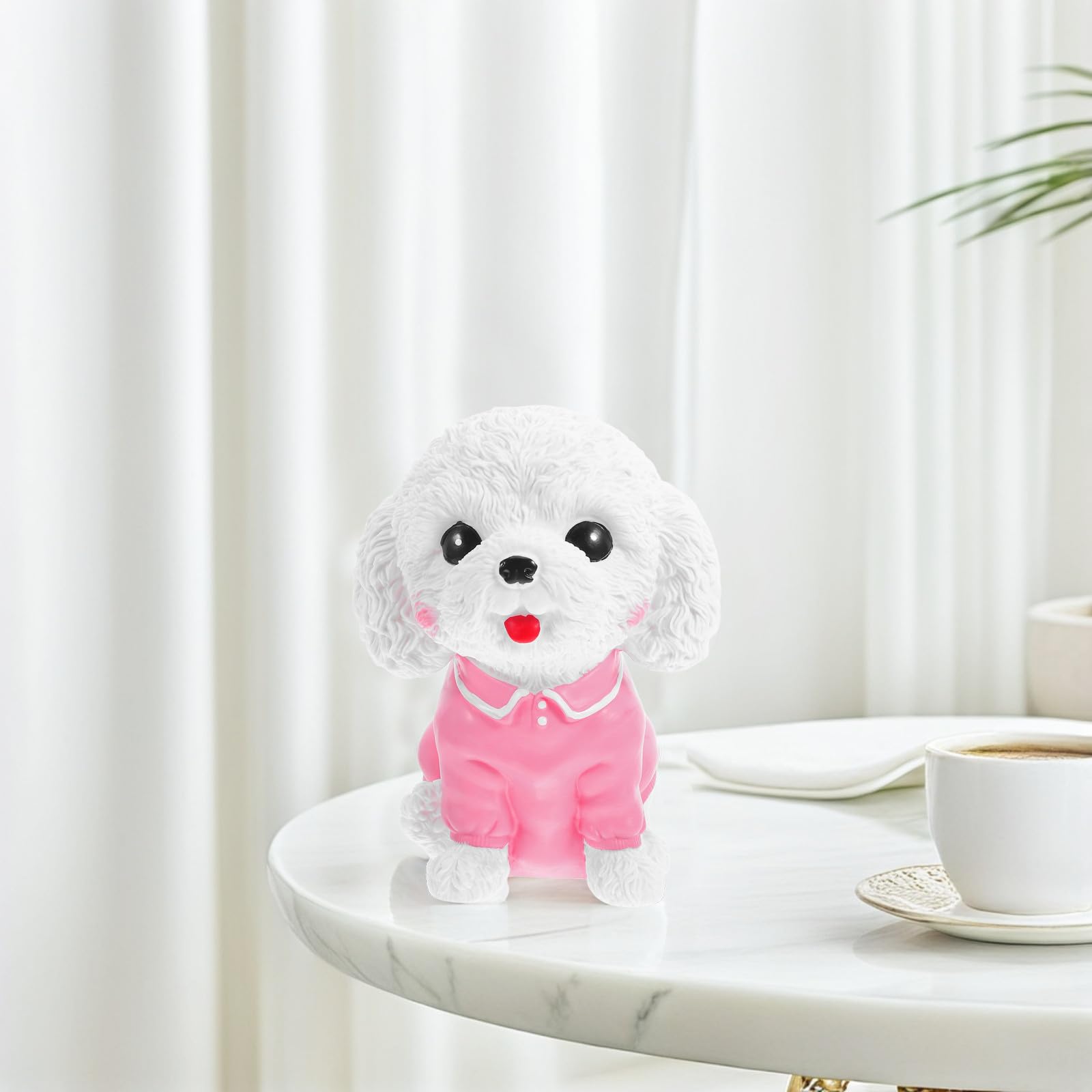 Veemoon Tirelire de Chien Mignon Structure Anti-Chute pour Garçon et Filles en PVC Grosse Capacité Facile à Utiliser, pour Bureau ou Chambre