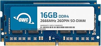 OWC 32GB (2 x 16GB) PC21300 DDR4 2666MHz 260pin SO-DIMMs Memory OWC 32GB (2 x 16GB) PC21300 DDR4 2666MHz 260pin SO-DIMMs Memory