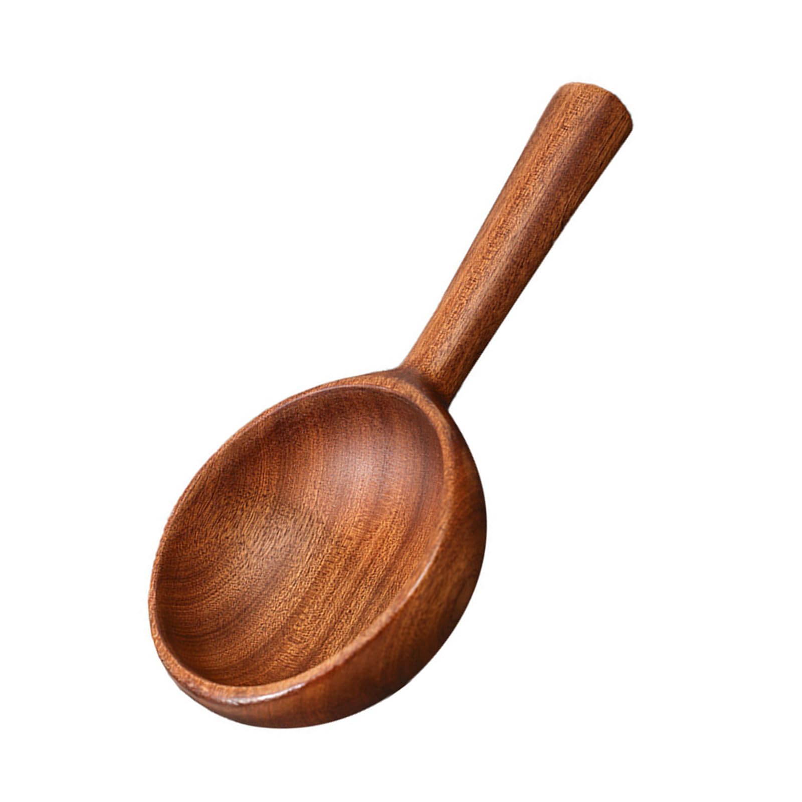 MALSSE Large Natural Wooden Water Ladle Spoon with Long Handle Household Kitchen Tool Utensils for Safe Cooking and Serving Wooden Cooking Utensils