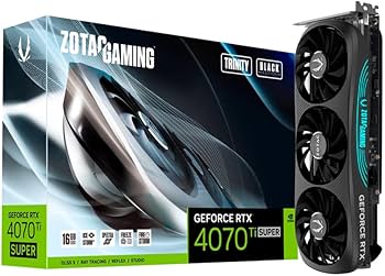 Amazon.com: ZOTAC GAMING GeForce RTX 4070 Ti SUPER Trinity Black