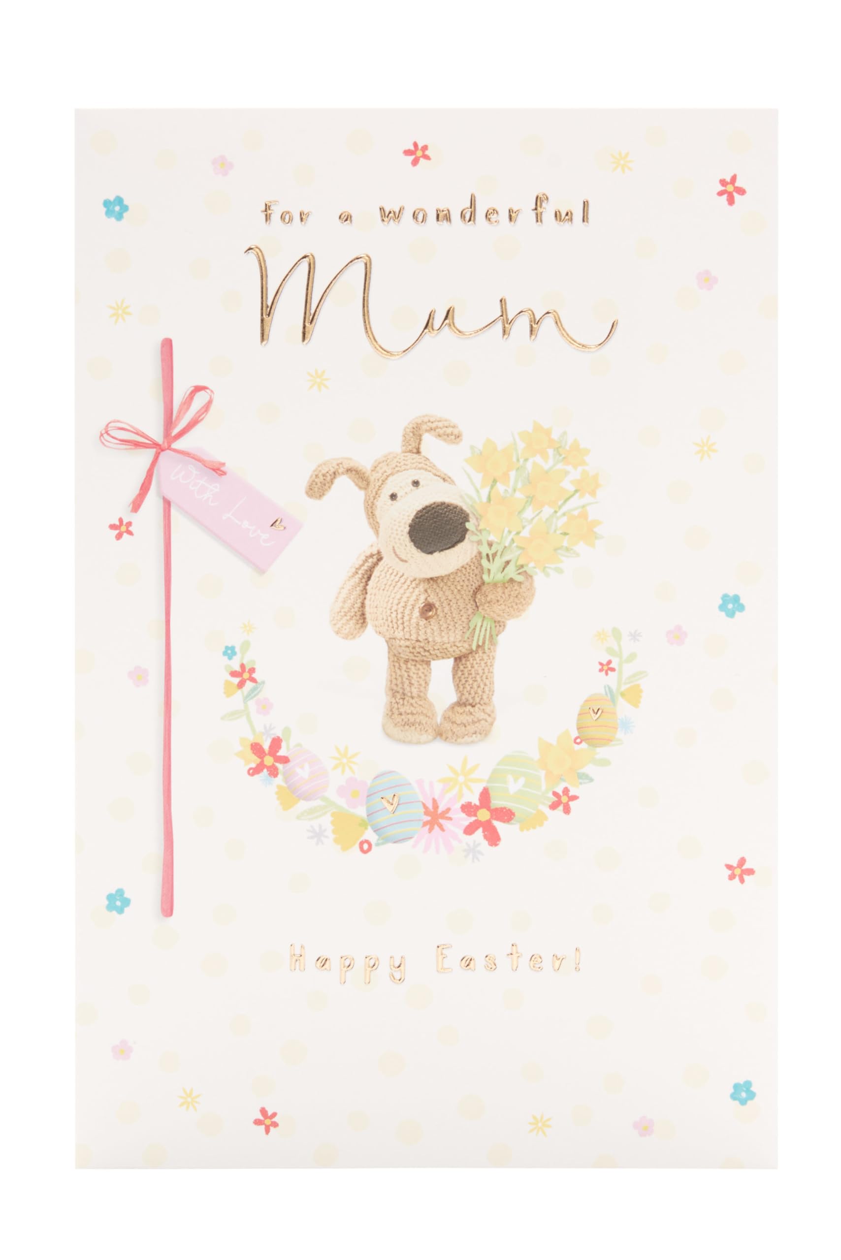 Boofle Mum Happy Easter Daffodil Blooms Easter Card Cute Greeting Card