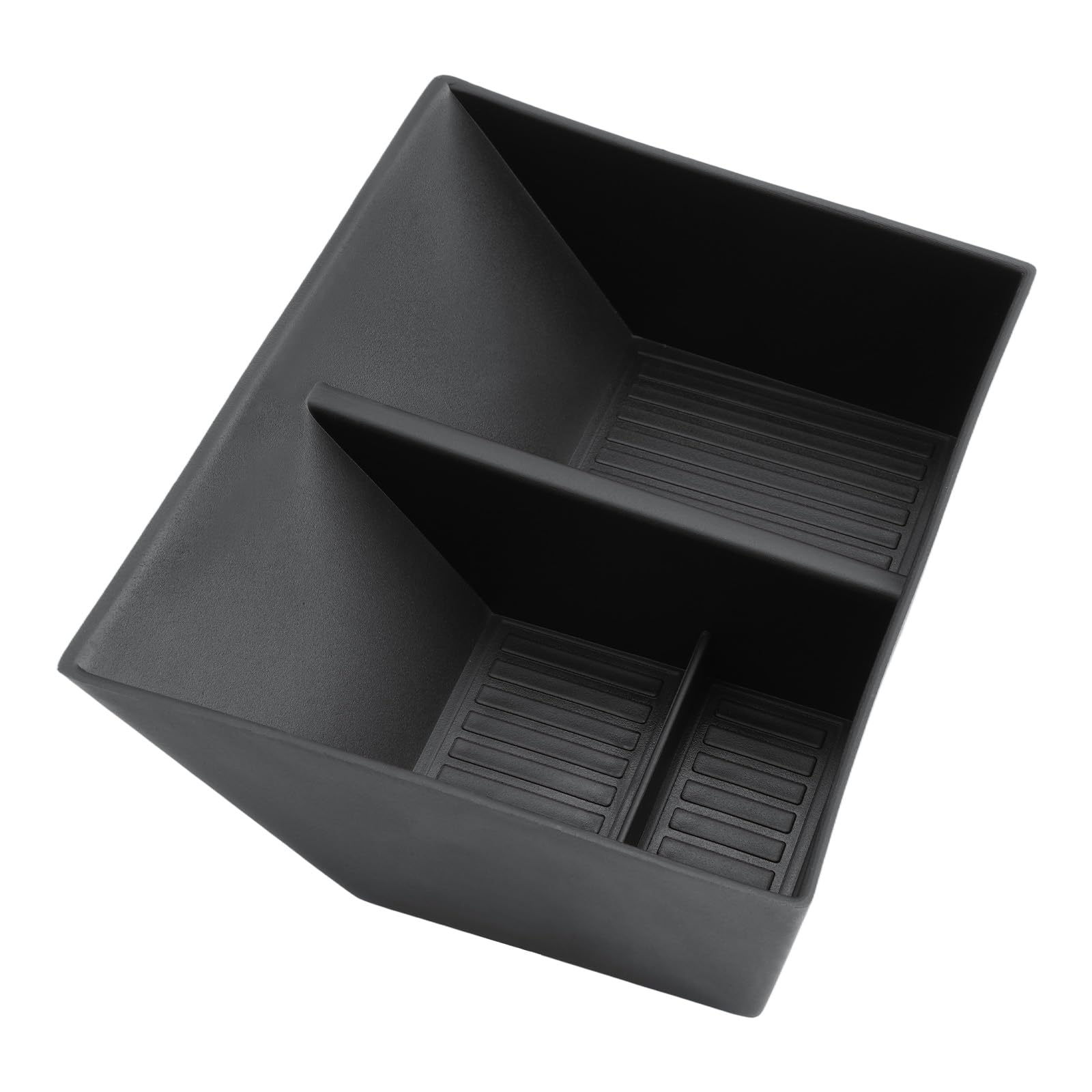 GAFAT Compatible avec Volvo EX30 2026 2025 2024 Boîte de rangement pour console centrale, plateaux de rangement inférieurs pour EX 30 accessoires, en caoutchouc TPE, antidérapant avec 4 coussinets en