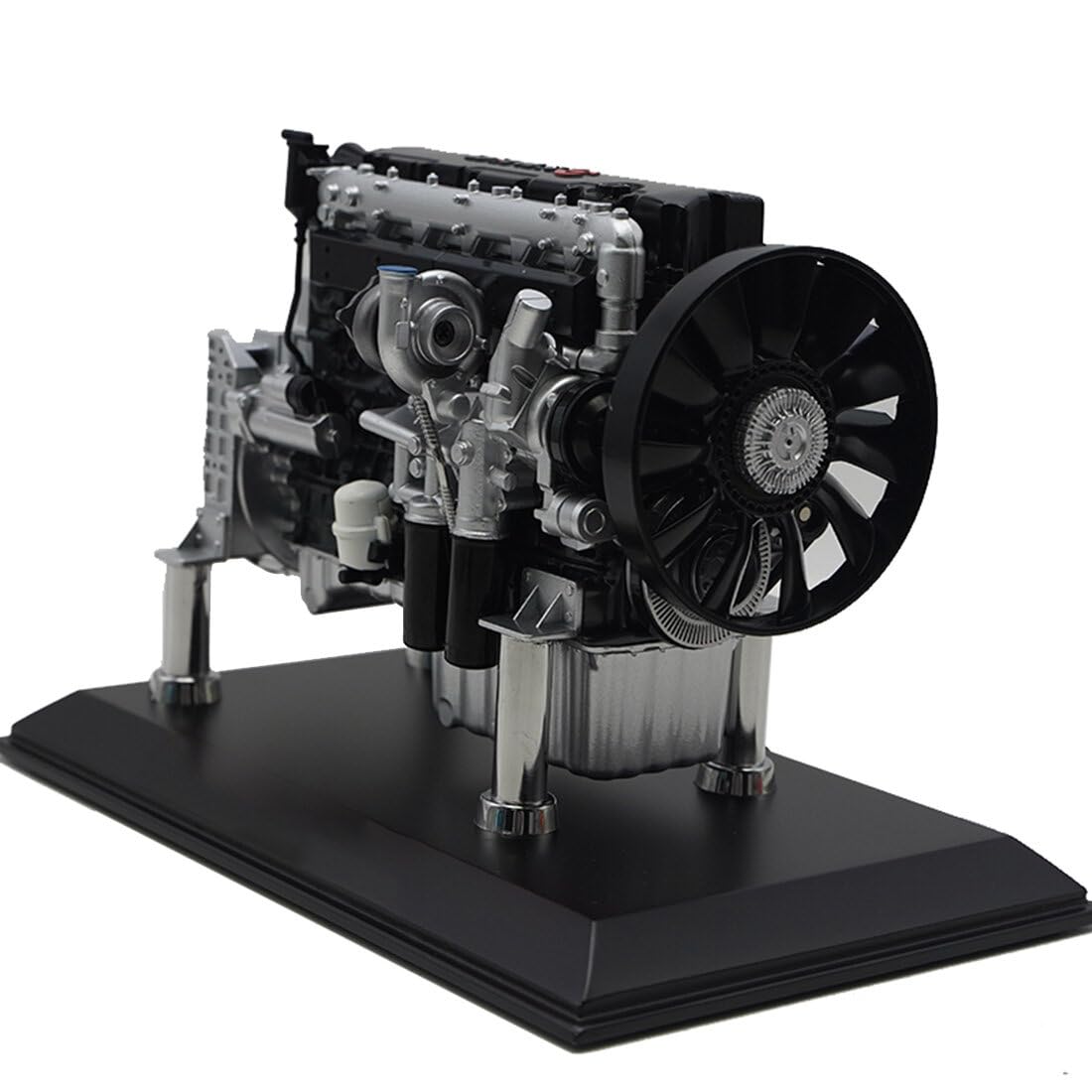 LenyKingPro Replica statica del modello del motore a combustione interna in lega in scala 1/10, per appassionati di auto, collezionisti e decorazione per casa e ufficio