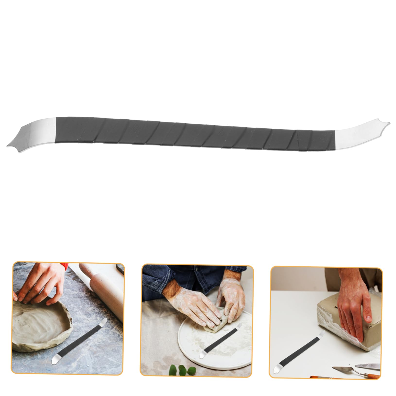 NUOBESTY 5 Pièces Outils de poterie pâte à Modeler Argile pâte polymère de Pottier Outils Sculpture Outils de Sculpture Outils et Fournitures de poterie Outils en céramique Métal