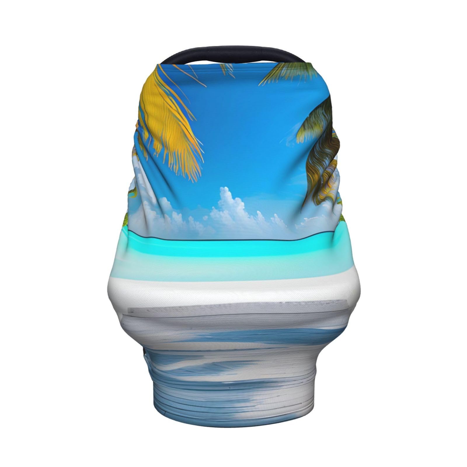 XZDHYZ Maldives Holidays Versatile full-print Stroller Chair Cover/Nursing Cover, specially designed for your baby, Black