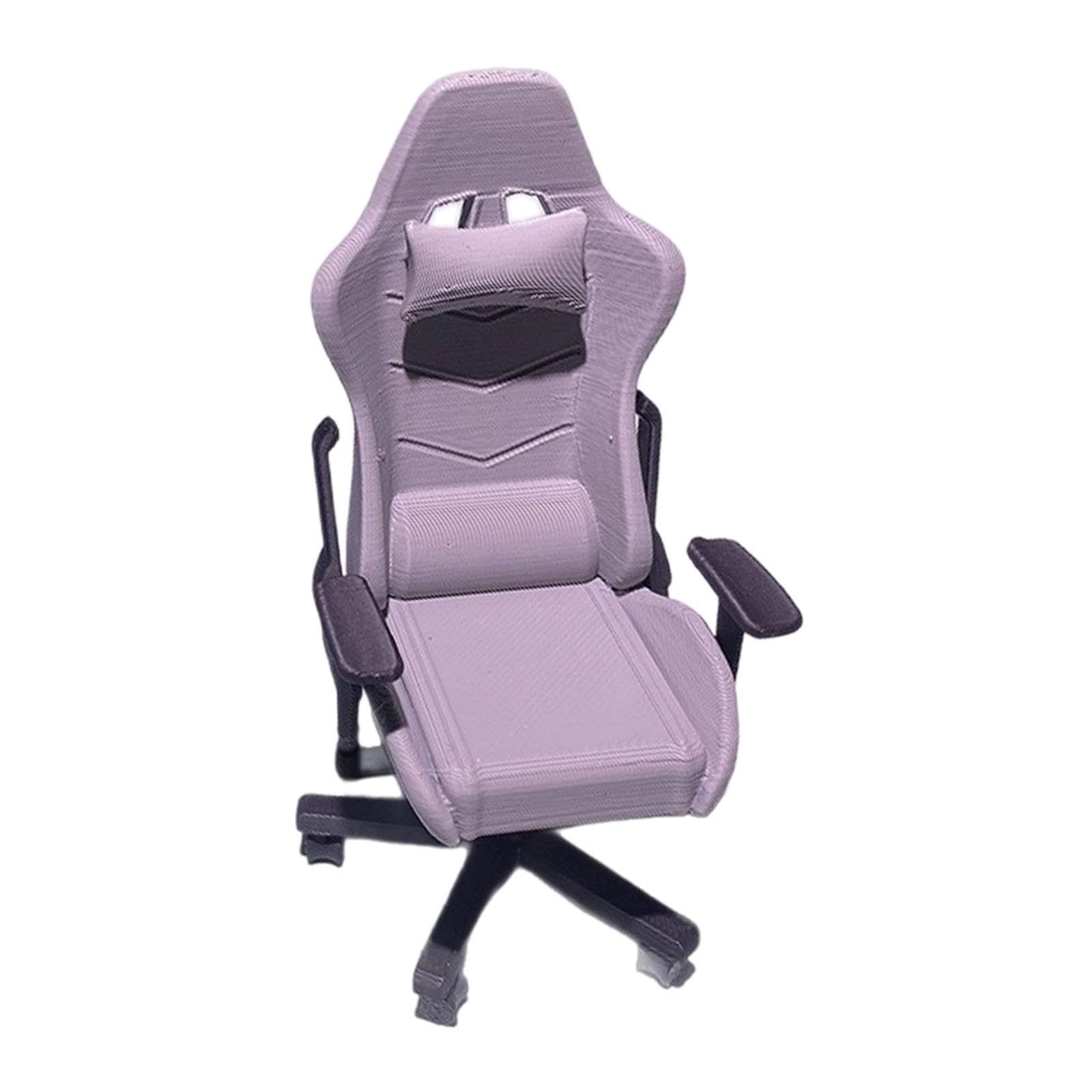 1:12 Computer Gaming Chair Mini Desk Chair for Miniature Scene Architectural Gray|Toys & Hobbies|Toys & Hobbies-image-41