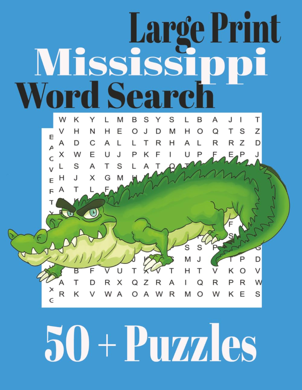 Large Print Mississippi Word Search (Large Print State Word Search)