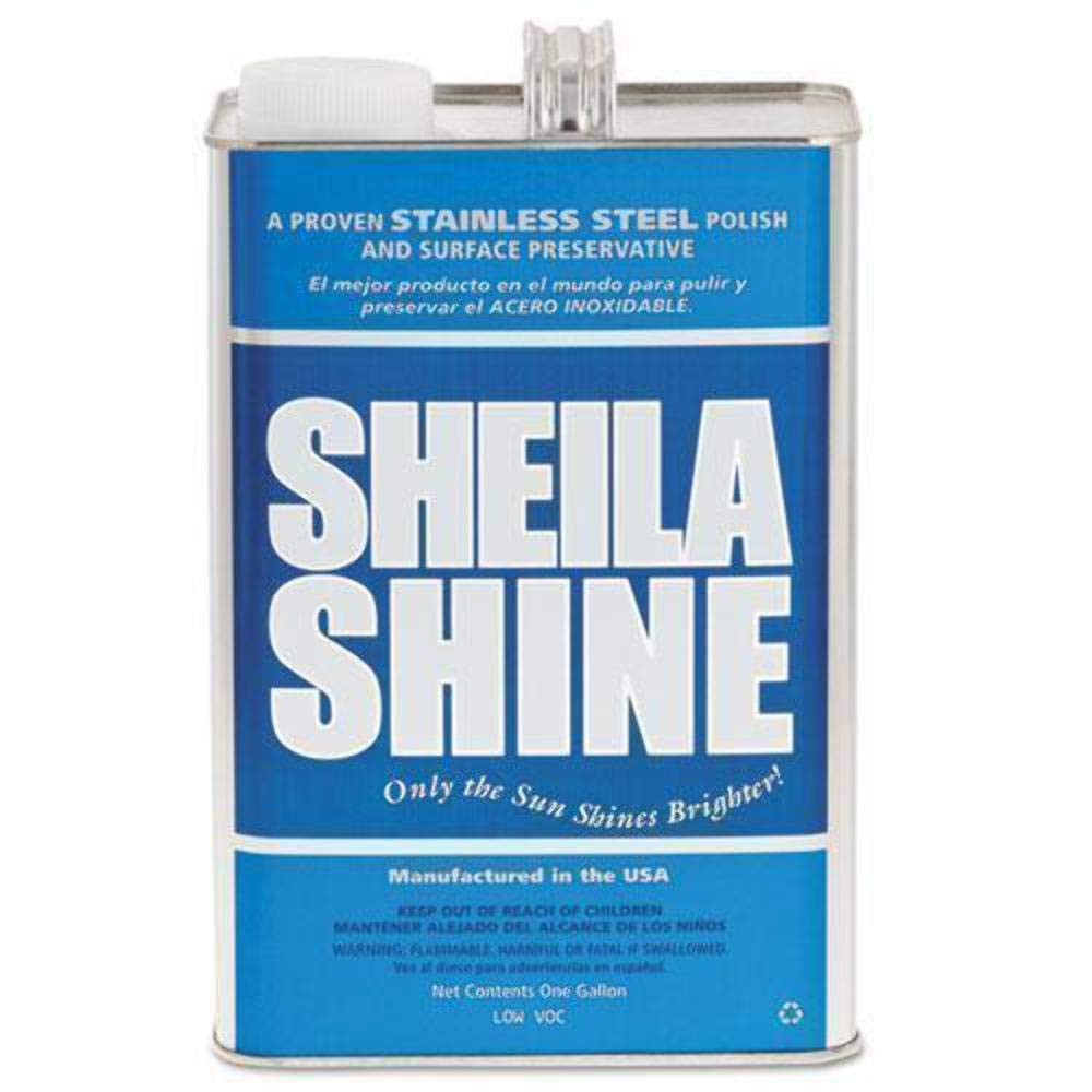 Sheila ShineLow Voc Stainless Steel Polish & Cleaner | Protects Appliances from Fingerprints and Grease Marks | Residue & Streak Free | Safe for Use in California | 1 Gal Can