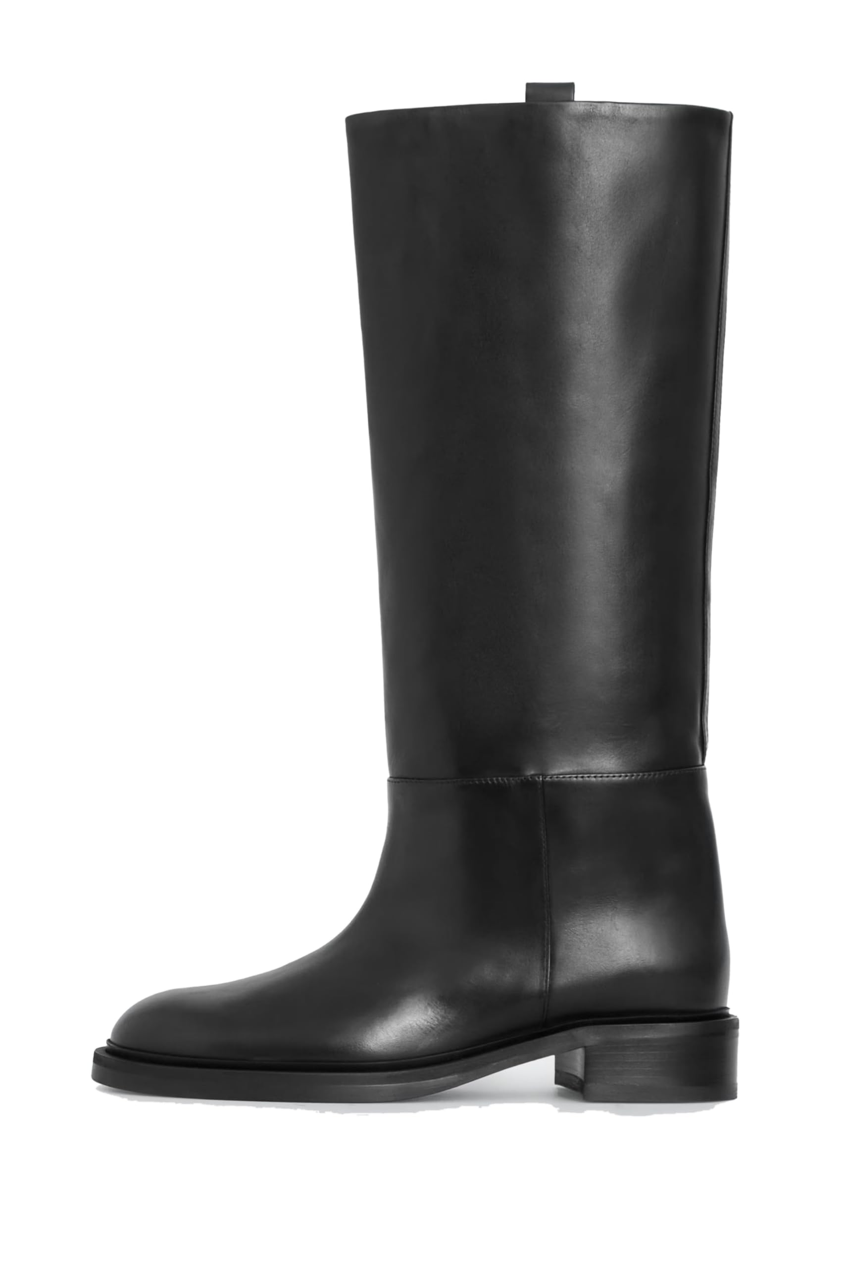 Knee High Boots for Women Chunky Low Heels Riding Round Toe Tall Long Boot Pull on Fashion Casual
