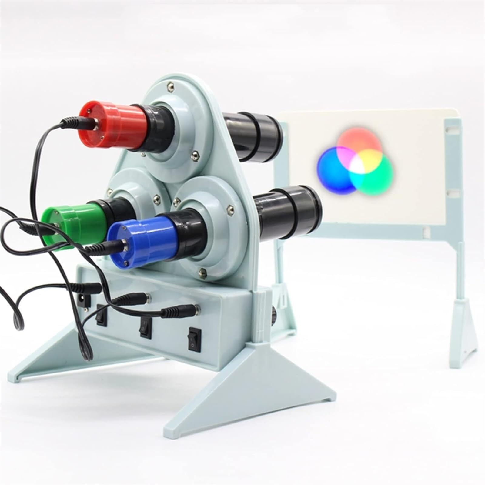 OLSKFUH Light Color Synthesis Experimental Device Light Three-Primary Color Synthesis Physics Teaching Aid Light Three Primary Color Synthesis Experiment Rgb Color Model Optics Teaching Equipment
