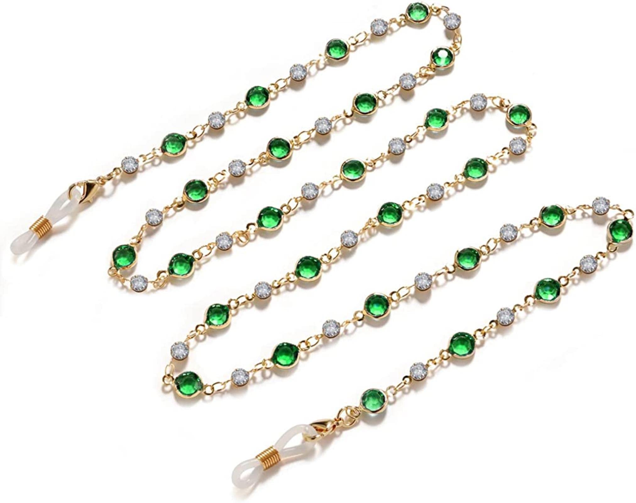 KLXSIVU Eyeglass Chain Sunglasses Strap Holder Eyewear Retainer For Women