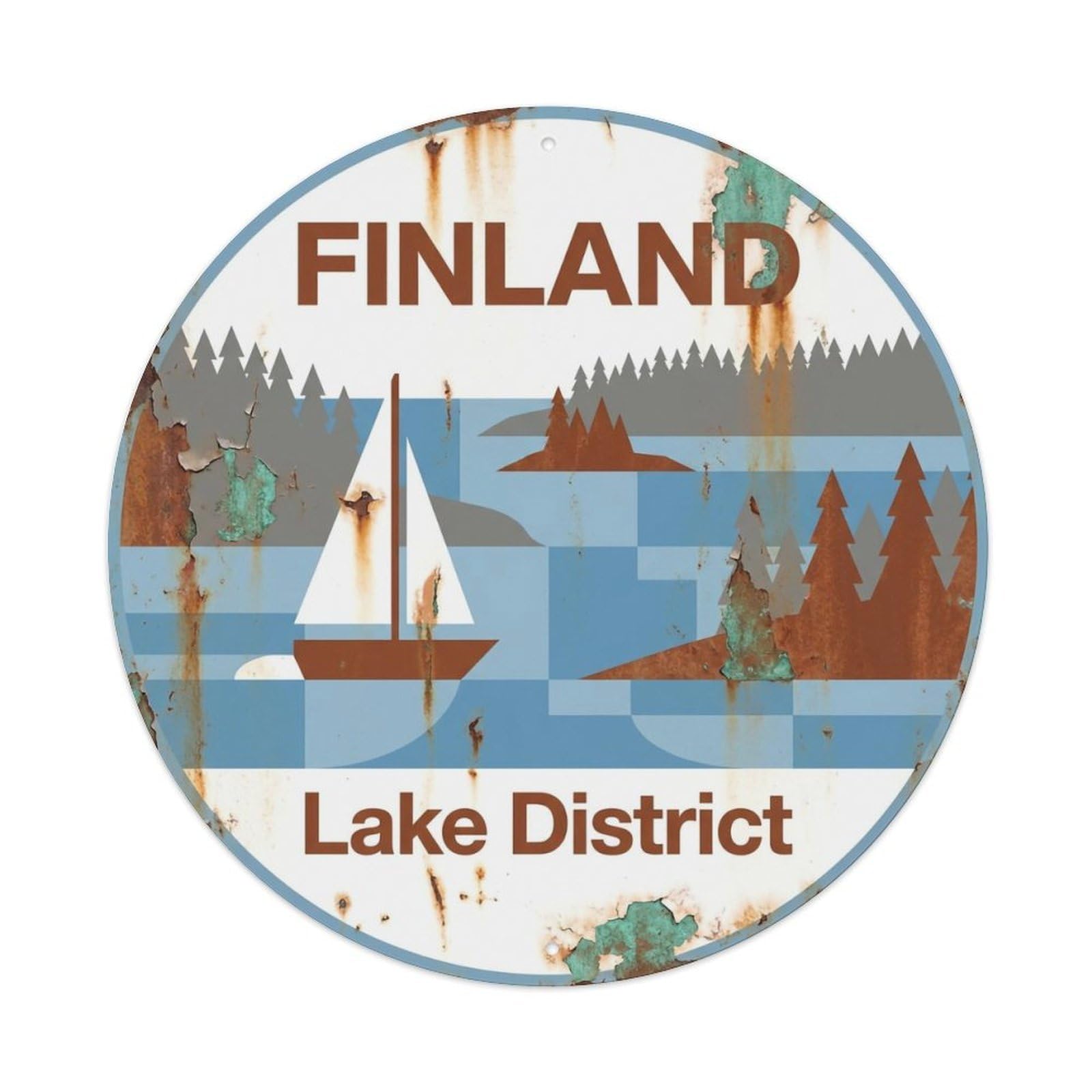 Vintage Travel Finland Culture Vintage Metal Tin Sign Plaque