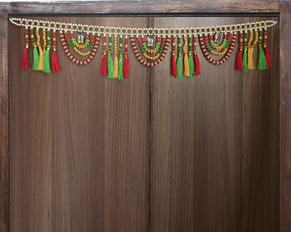 Toran multicolore pour porte et décoration de fête Diwali à la maison
