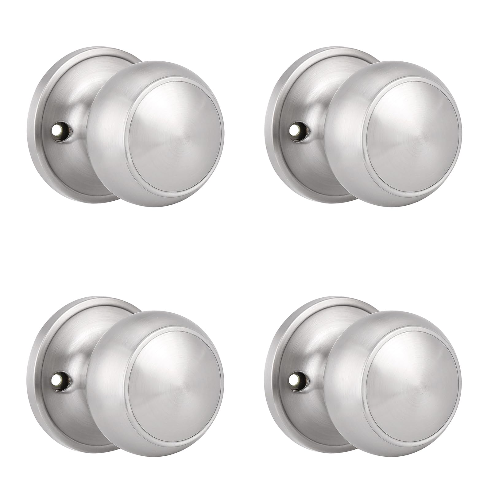 Brushed Nickel Dummy Door Knobs - 2 Pack -20