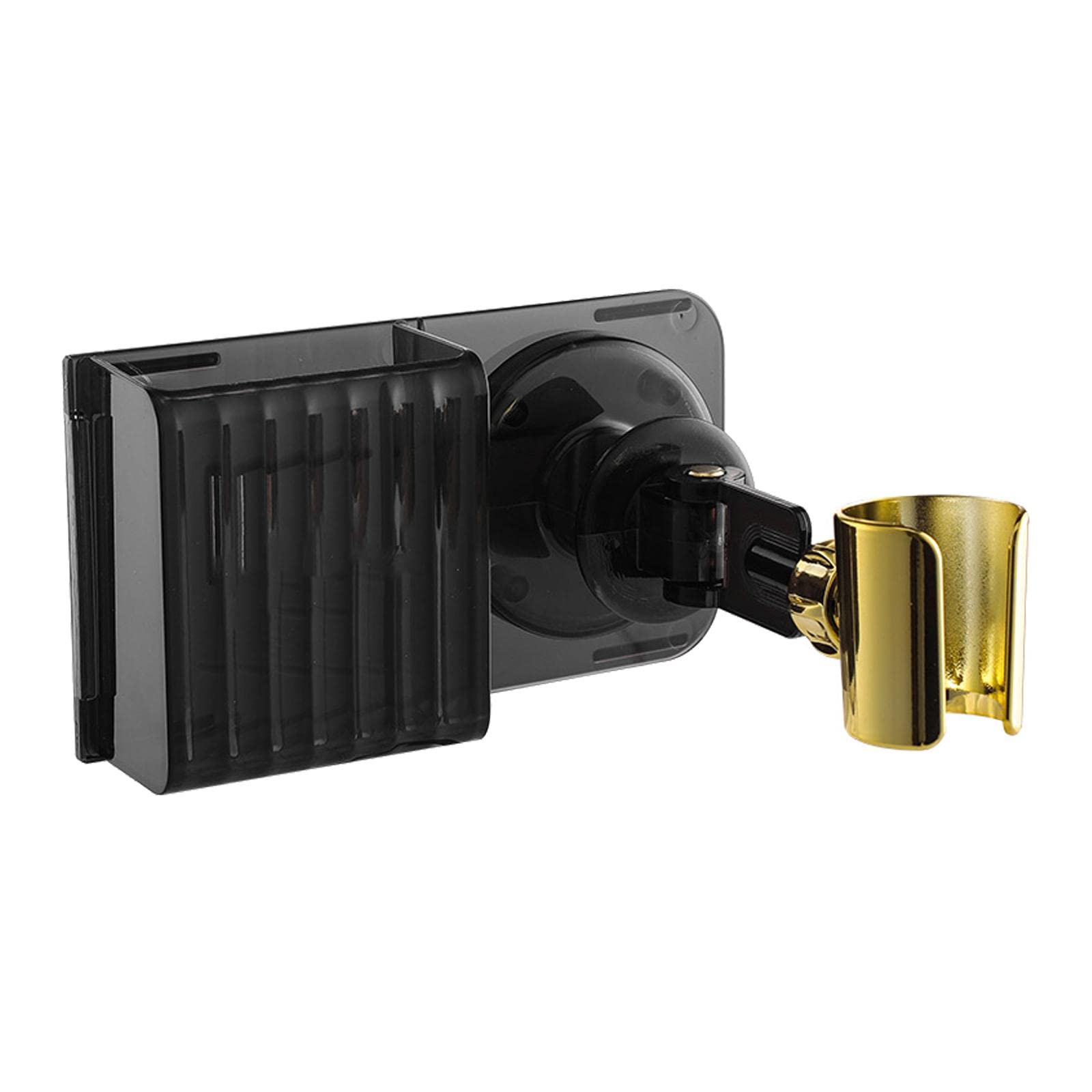 Hair Dryer Holder 360 Degree Rotary Storage Holder Black with Case