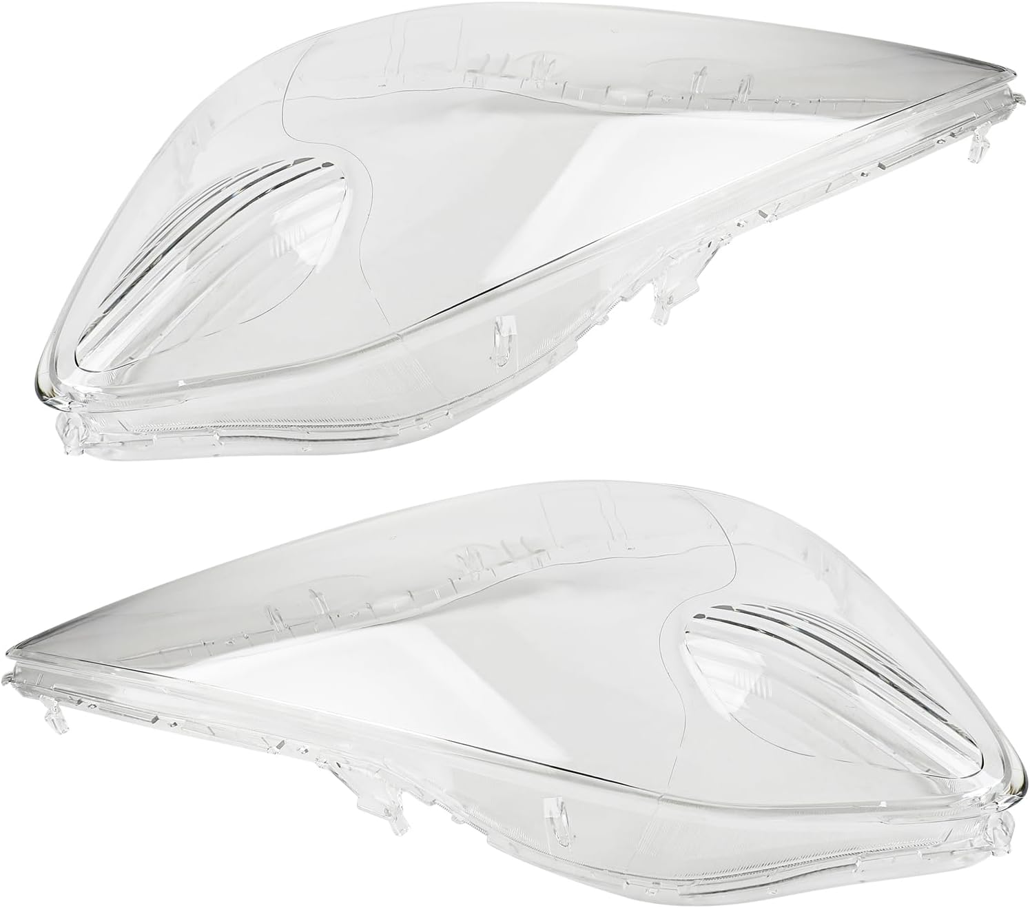 MOTOALL Car Headlight Cover Front Left & Right, 1 Pair of Car Headlamp Lens Cover Fit for Honda Hatchback 09-10, Clear, Replacement