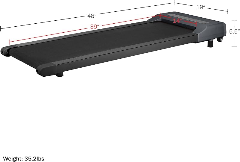 Walking Pad - Under Desk Treadmill - Walking Mat with Remote and LED Display - Portable Treadmills for Home or Office by RAD Sportz (Gray) image 3