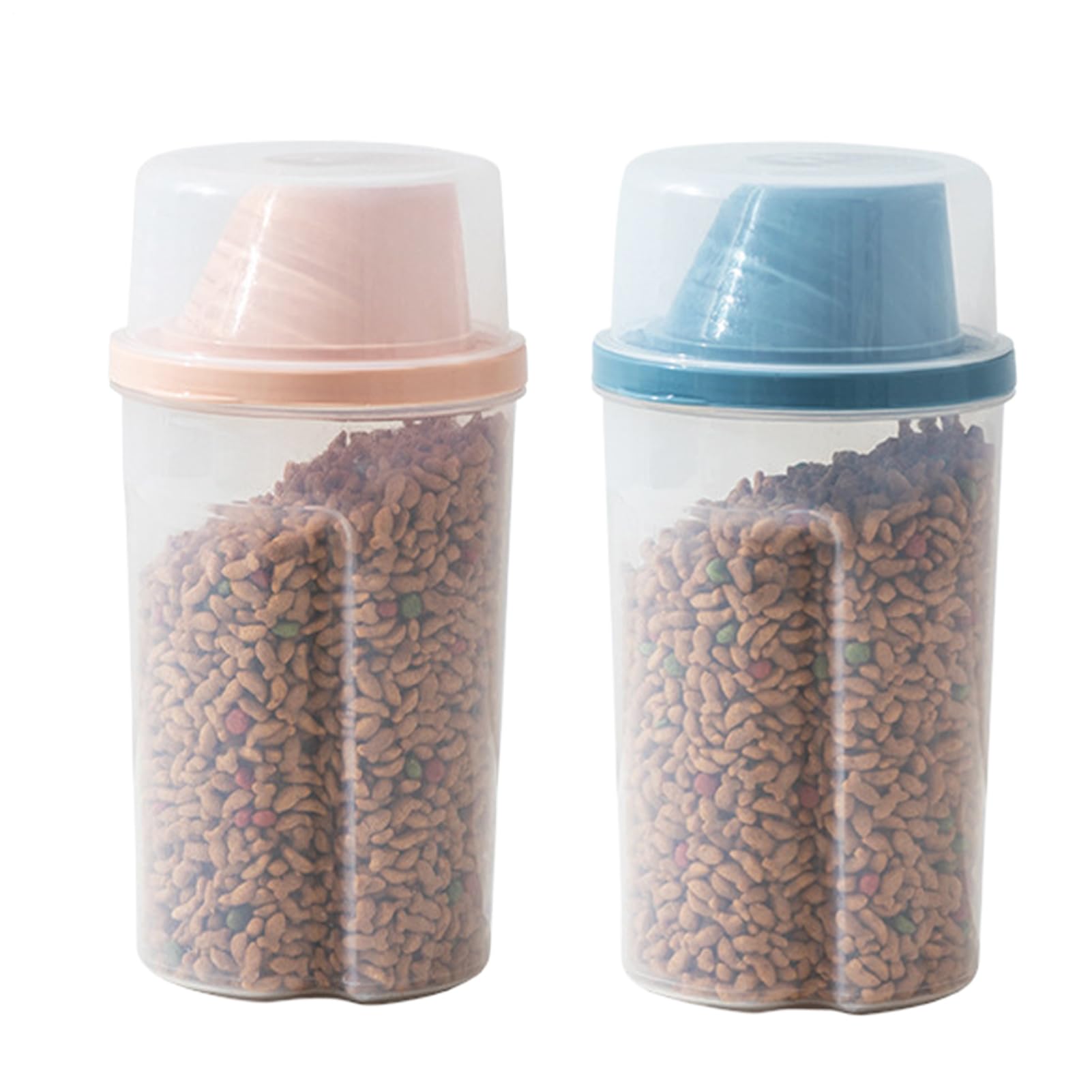 Distributeur De Nourriture Pour Chien – Grande Mangeoire Transparente, Stockage D'alimentation Pour Animaux De Compagnie, Support De Croquettes Sèches, Fourniture De Repas De Voyage, Conception De Pot