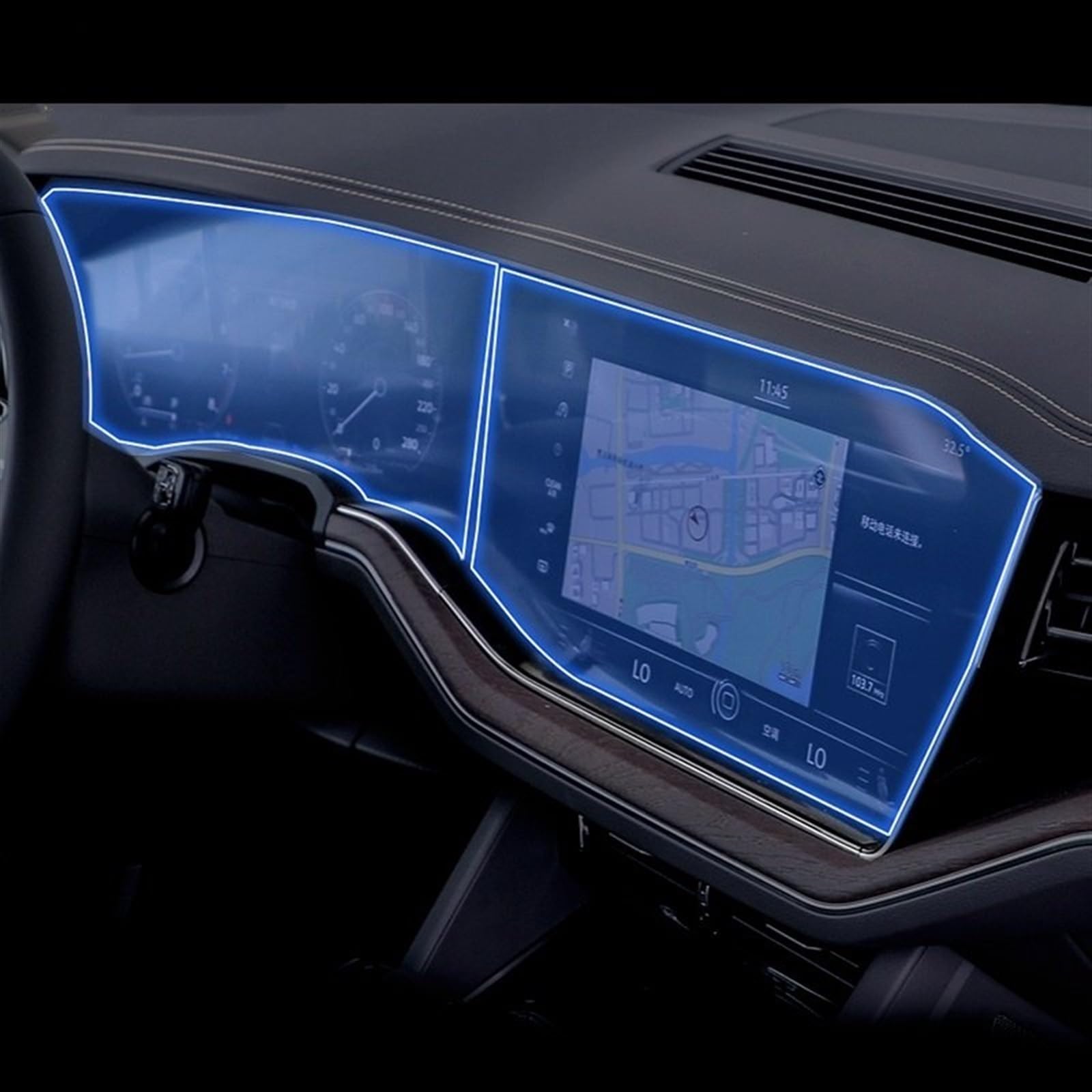 Compatibile con per Touareg 2019 2020 2021 2022 2023 Dispositivi Display Pellicola Protettiva Digital Cockpit Entertainment Navigation Protector Car GPS, Trova Oggetti e Accessori(color1)