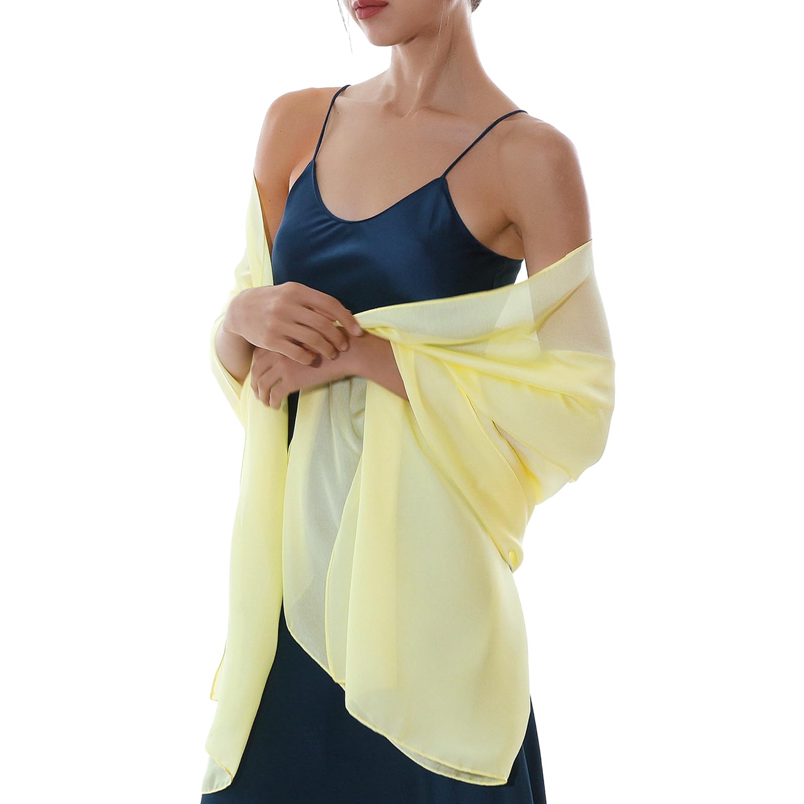 RIIQIICHY Schals für Damen, Pashmina-Schals und -Wickeltücher, Hochzeit, wie Chiffon-Schal für den Hals