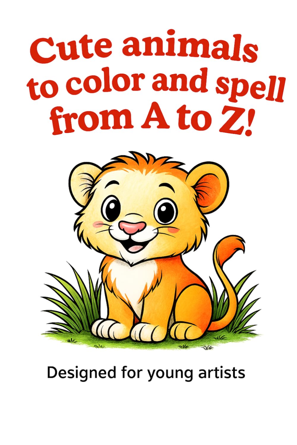 Cute animals to color and spell from A to Z!