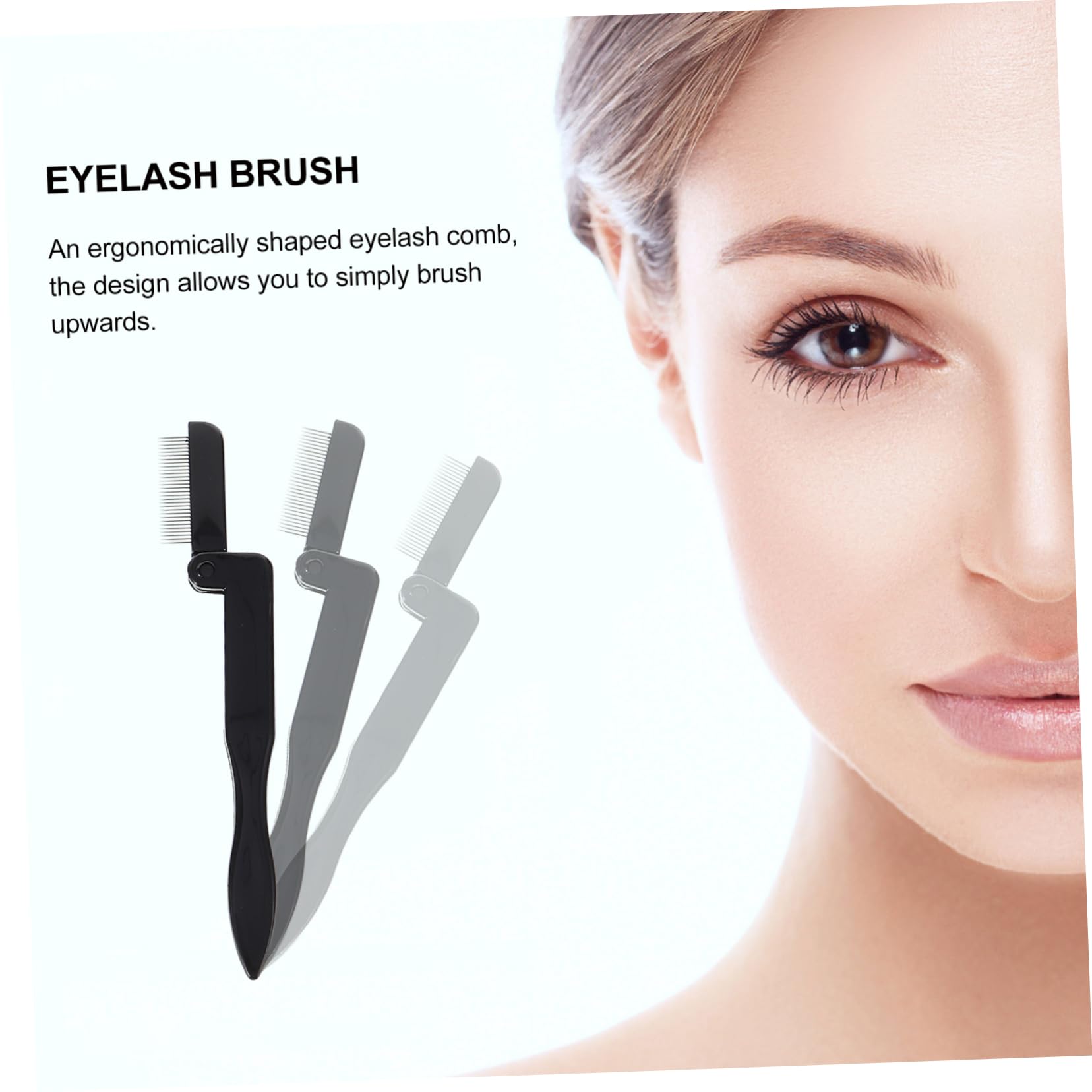 DOITOOL 9stücke Mini Augenbrauenkamm Wimpernbürste Für Präzises Make-up Und Tragbar Für Augenbrauen Und Wimpernpflege Schwarz