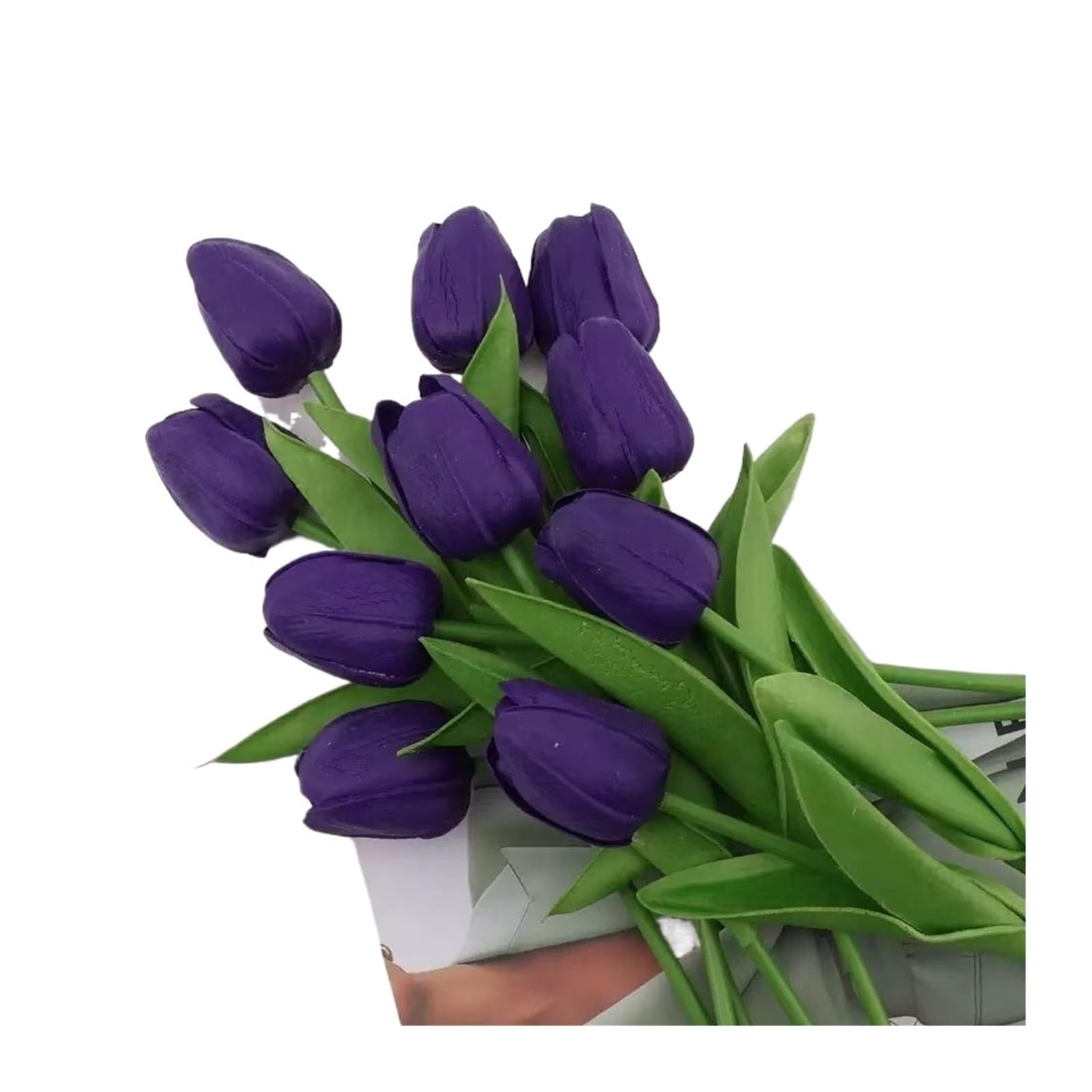 Yeobezn Artificial Buttercup Flowers 30PCS Tulips Flowers Tulip Bouquet Decor Fake Flower For Home Wedding Decorations(Y6)