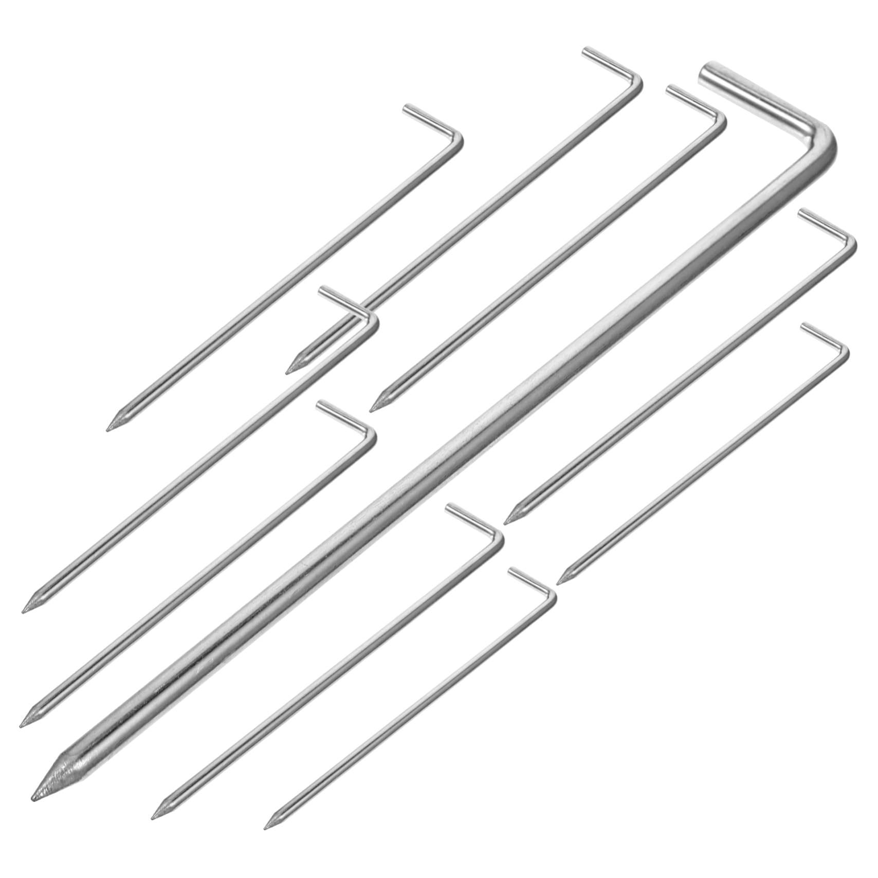 Clavijas de camping de metal con punta eficaz para fijar tiendas de campaña firmemente