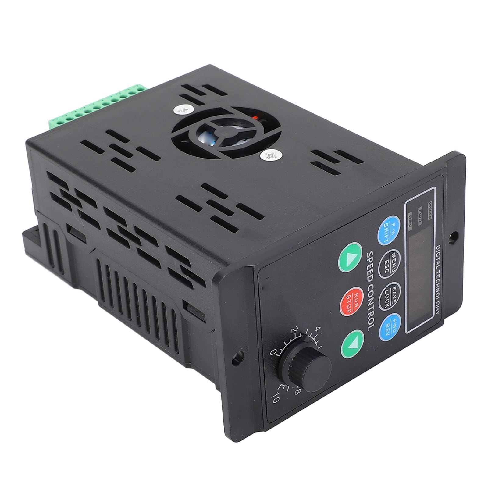 Dpofirs Inversor de Control de Velocidad del Motor Trifásico Variador de Frecuencia Confiable Entrada Monofásica de 176 a 264 V Salida Trifásica de 0 a 220 V para Ventilador del Motor de Bomba