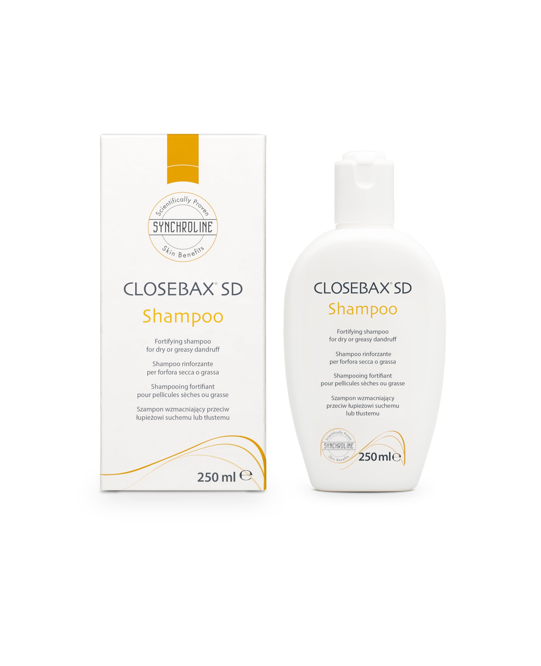 Synchroline - Closebax Sd Shampoo Anti-Schuppen Behandlung 250 Ml für trockene oder fettige Schuppen mit schneller und langanhaltender Wirkung, Made In Italy