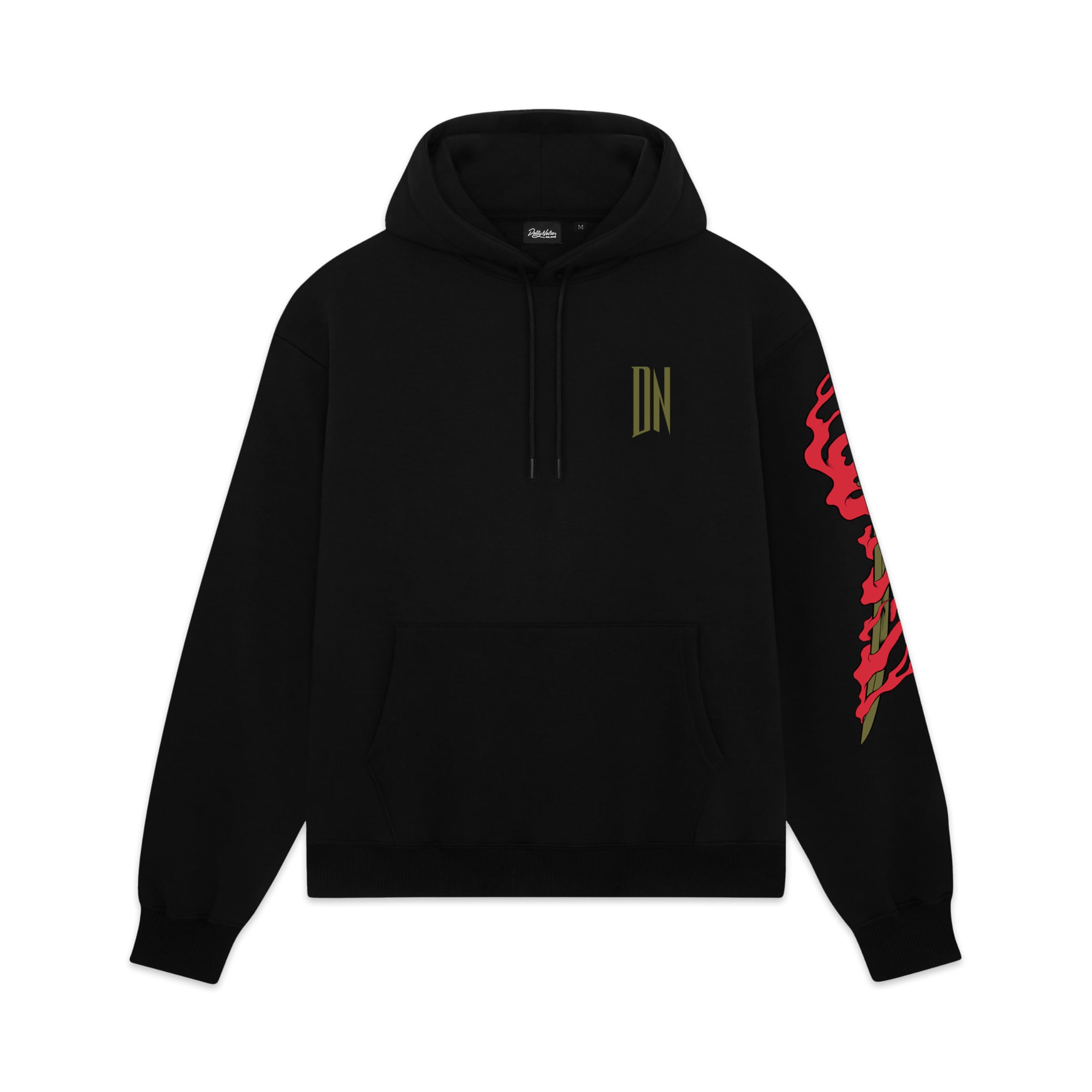 Dolly Noire Icons Felpa Ryu Dragon, Unisex, Hoodie Cotone Misto, Collezione Ufficiale