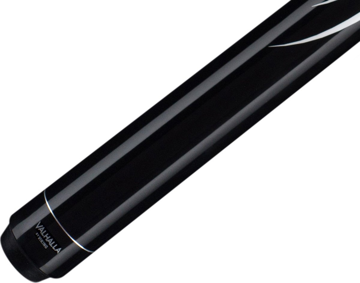 VALHALLAVA204 by Viking 2 Piece Pool Cue Stick Black Tribal Monochromatic HD Graphic Transfers 16-21 oz. Plus Master Chalk (Black Tribal VA204 Blue Master Chalk, 20.5)