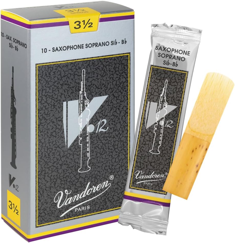 Vandoren SR6035 Soprano Sax V.12 Reeds Strength 3.5; Box of 10