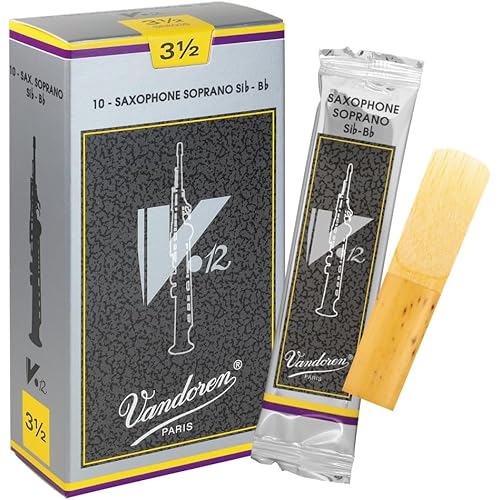 Vandoren SR6035 Soprano Sax V.12 Reeds Strength 3.5; Box of 10